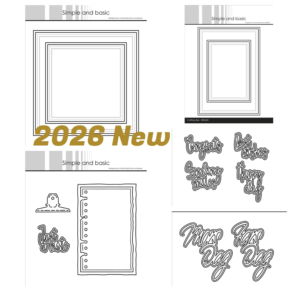 

Square Frames with Elegant Edges Die Series New Metal Cutting Dies Decoration Scrapbook Diy Paper Card Album Mould 2026 New