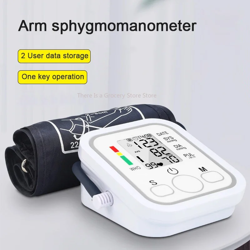 Tonomètre numérique Portable, tensiomètre, moniteur de fréquence cardiaque, bras, tensiomètre, équipement BP, médical professionnel automatique