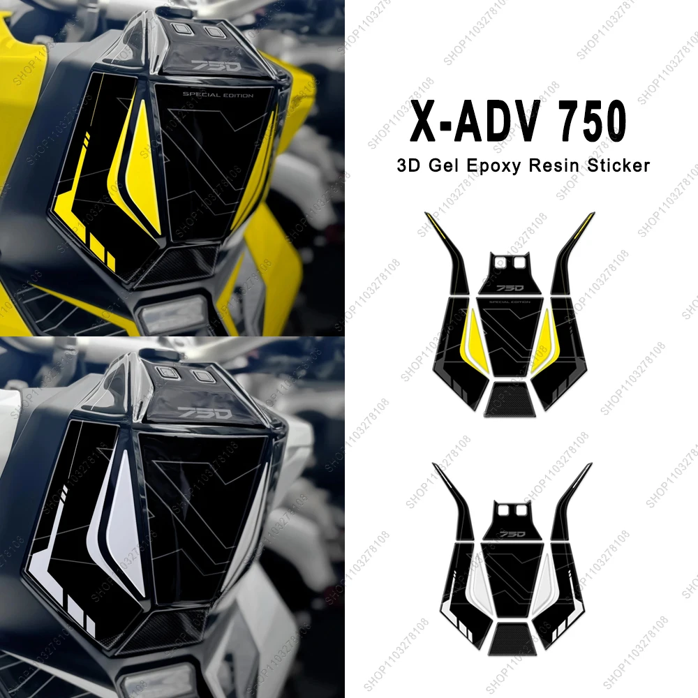 

Motorcycle Accessories Central Ignition Protector decals Waterproof 3D gel Resin Stickers Kit for Honda X-ADV 750 xadv750 2025