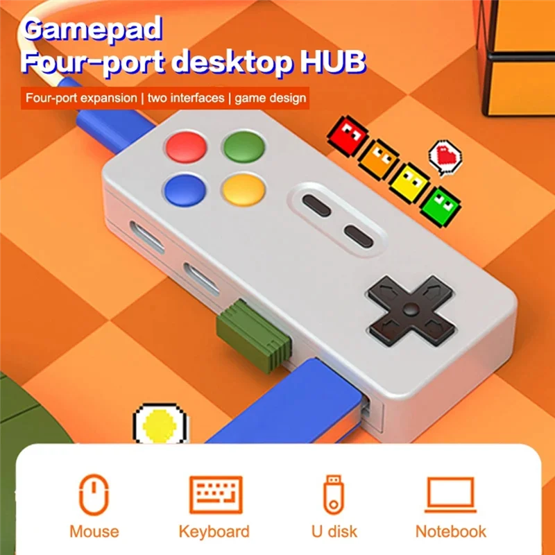 لأجهزة الكمبيوتر المحمول لوحة مفاتيح وماوس U-القرص محول 4In1 غمبد النمذجة محور أذرع التحكم في ألعاب الكمبيوتر USB Type-C واجهة-BTFL