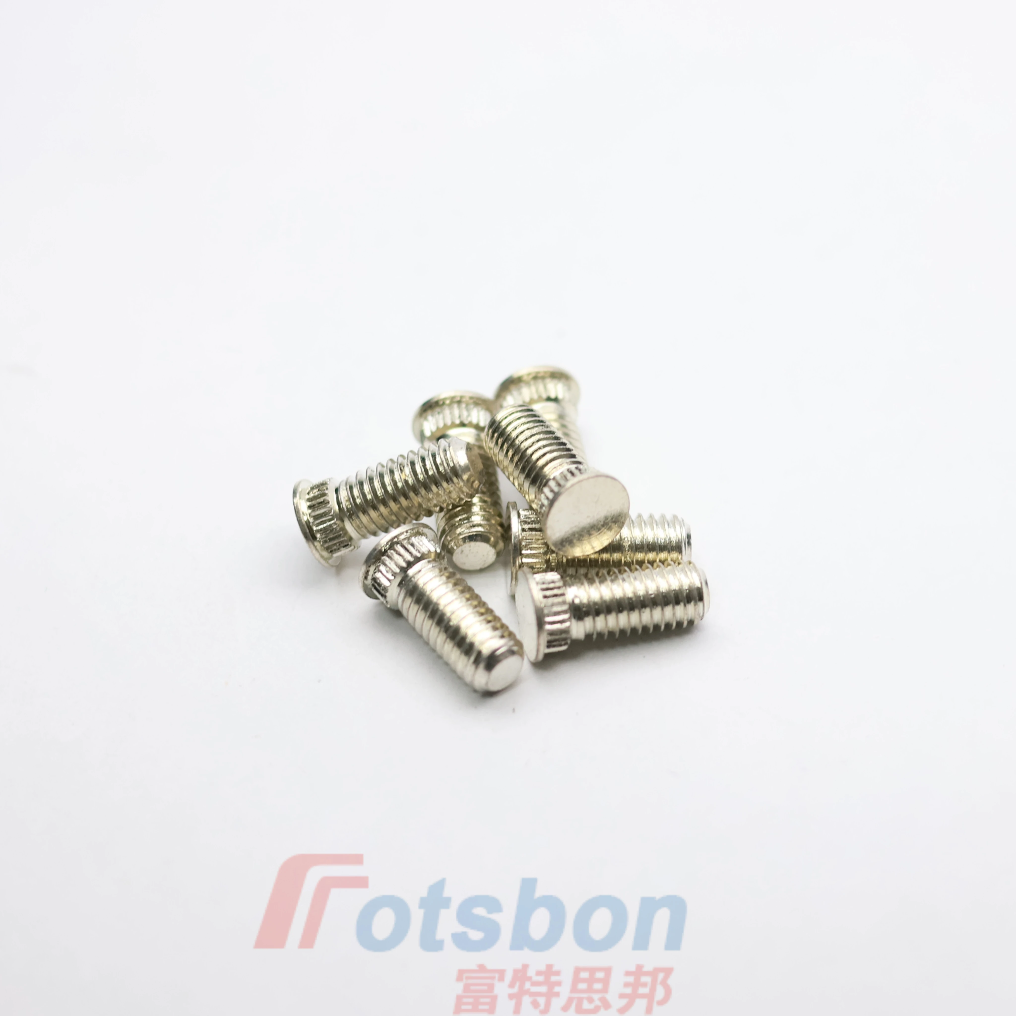 KFH-632-4/5/6/8/10/12 Broaching Studs Brass Electro-Plated Bright Tin PCB/PC Board Broaching Extrusion Screw Rivet tornillos