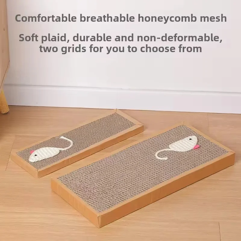 السيزال ماوس المموج القط خدش الوسادة ارتداء مقاومة لا ذرف الكرتون القط مخلب طحن لعبة حافة مسطحة ملفوفة مستلزمات الحيوانات الأليفة #3