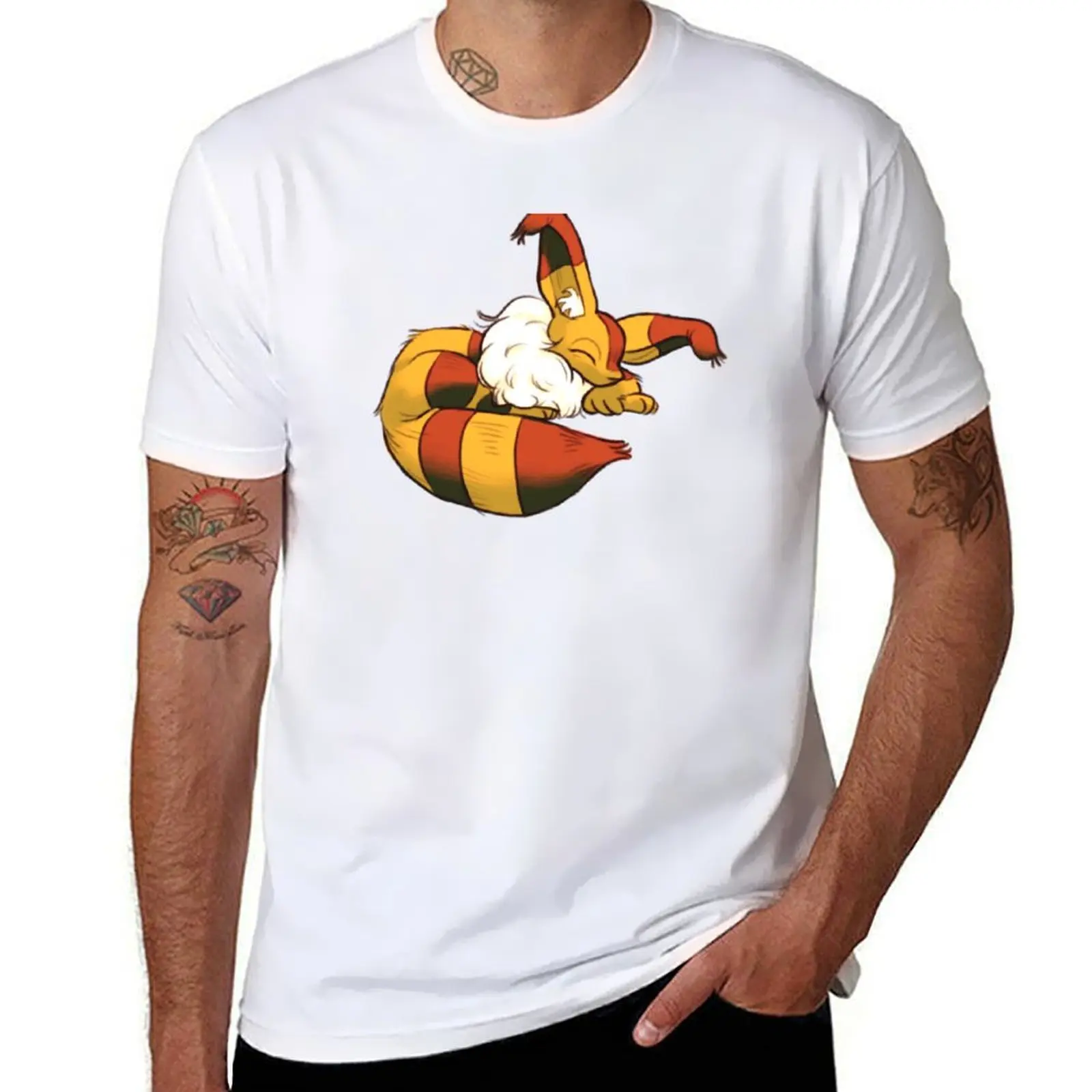 

fox squirrel nausicaa sleeping T-Shirt Funny t-shirts anime figures topping men clothes