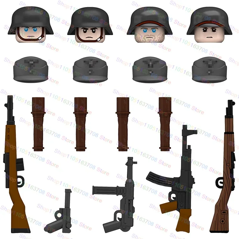 소련 군사 보병 군단 블록 모델 미니 액션 인형 장난감 헬멧 모자 액세서리 선물 N617