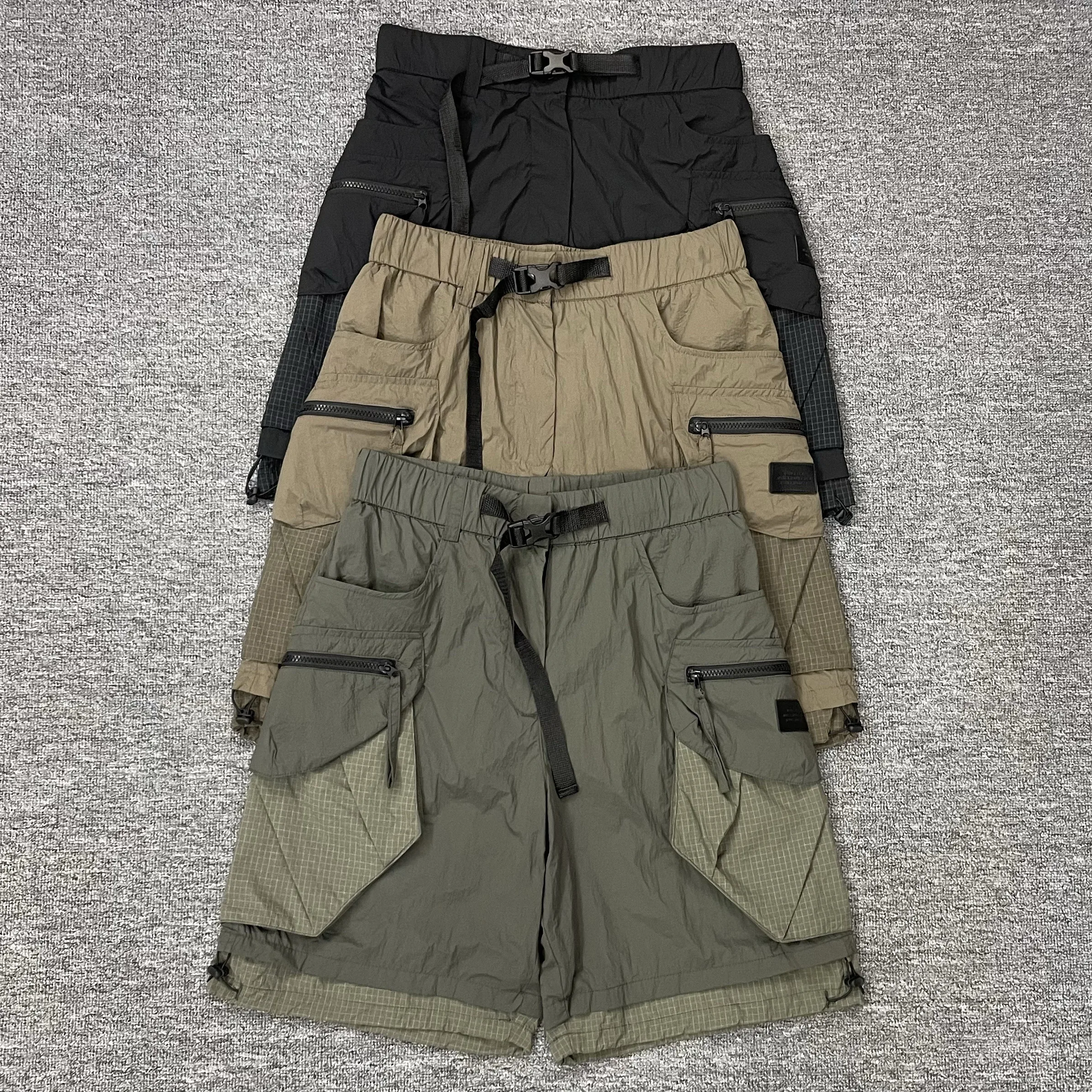 

Summer Thin Casual Loose Men's ort Pants American Sle Qui Dry Workwear Youth Large ket Five-Quarter Trendy orts