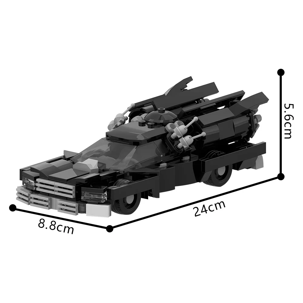 MOC シティレーシングクラウンズビクトリアビルディングブロックモデルロケットモード 8 スタッドワイドレンガ組み立ておもちゃ子供のためのギフト