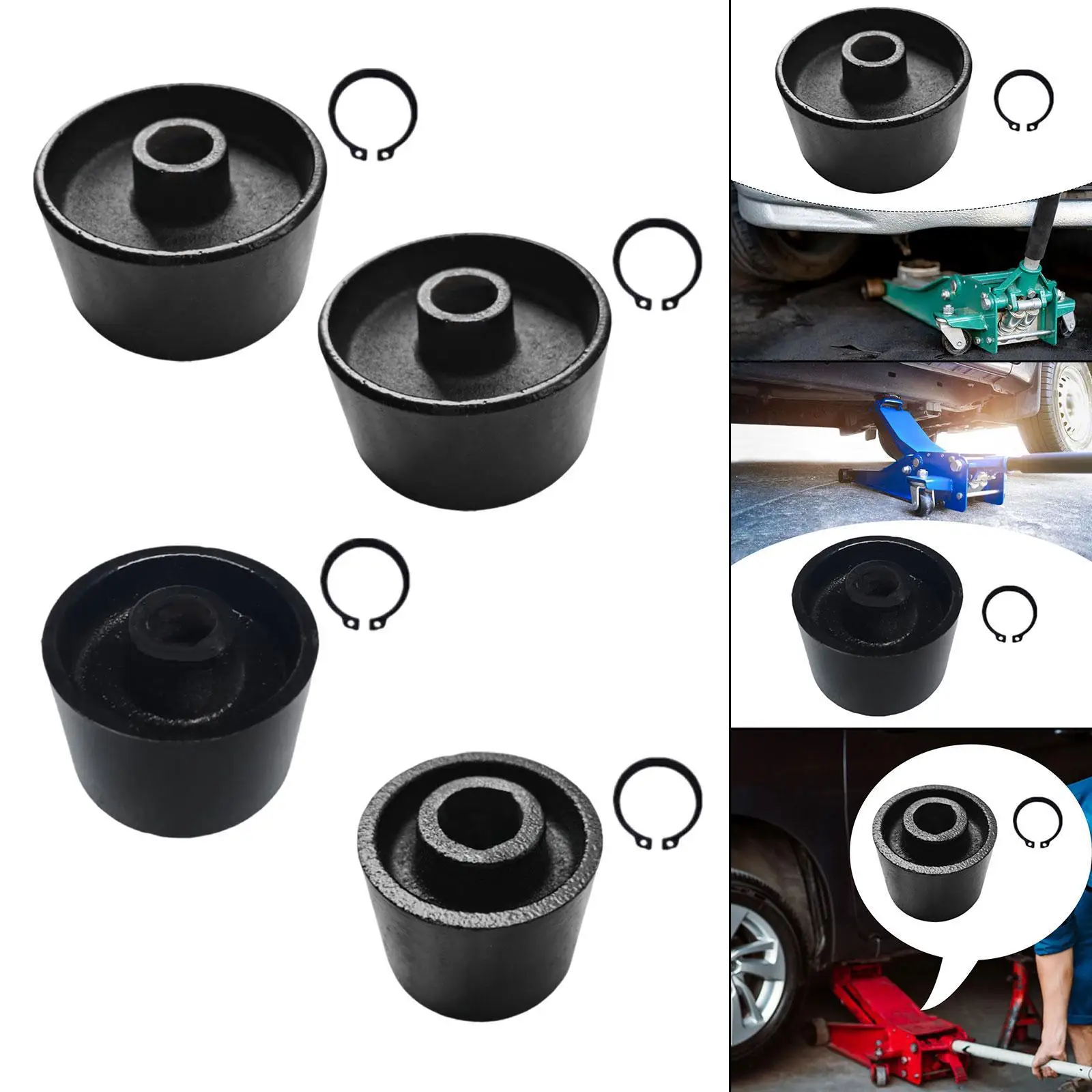 ملحق عجلة جاك أرضية معدني احترافي قوي وناعم وثبات يحل محل العجلة الأمامية ذات الرافعة الأفقية #4