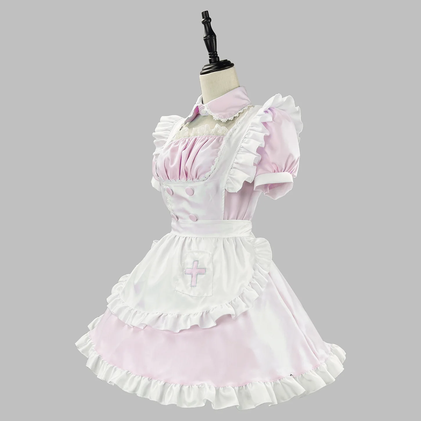 Sweet Lolita Women Blue Dress Waitress Servant Apron Dress Party S -5XL Cute Lolita Maid Anime Outfit Coffee Servant Uniform view 3