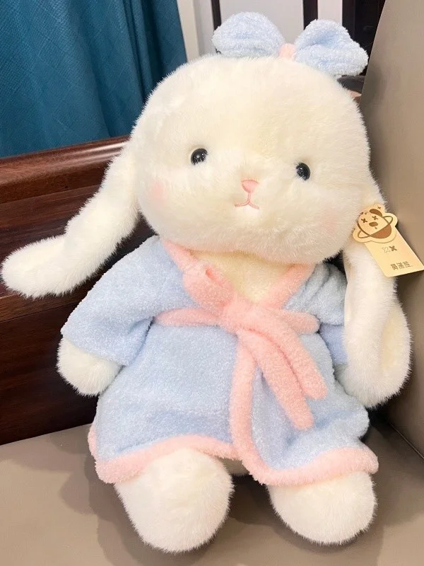 

Мягкая игрушка-кролик Snot Bear с длинными ушами, успокаивающая плюшевая игрушка, подарок на день рождения для детей от 3 лет, из полиэфирного волокна, мягкая набивная игрушка