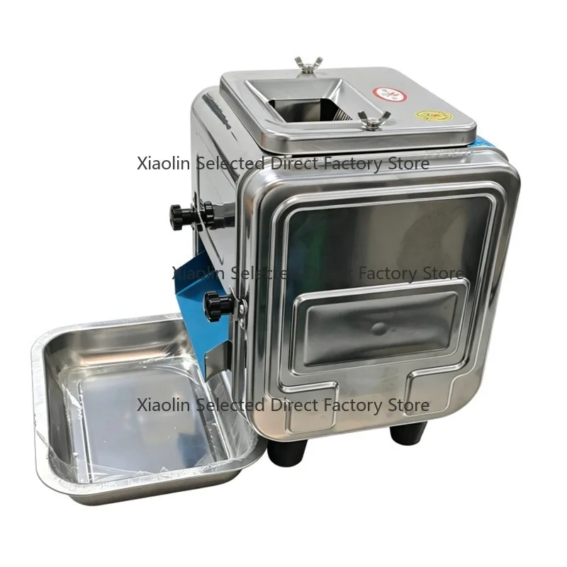 Commercial meat slicer electric grinder for slicing, shredding, dicing, and mincing meat stainless steel meat processing machine