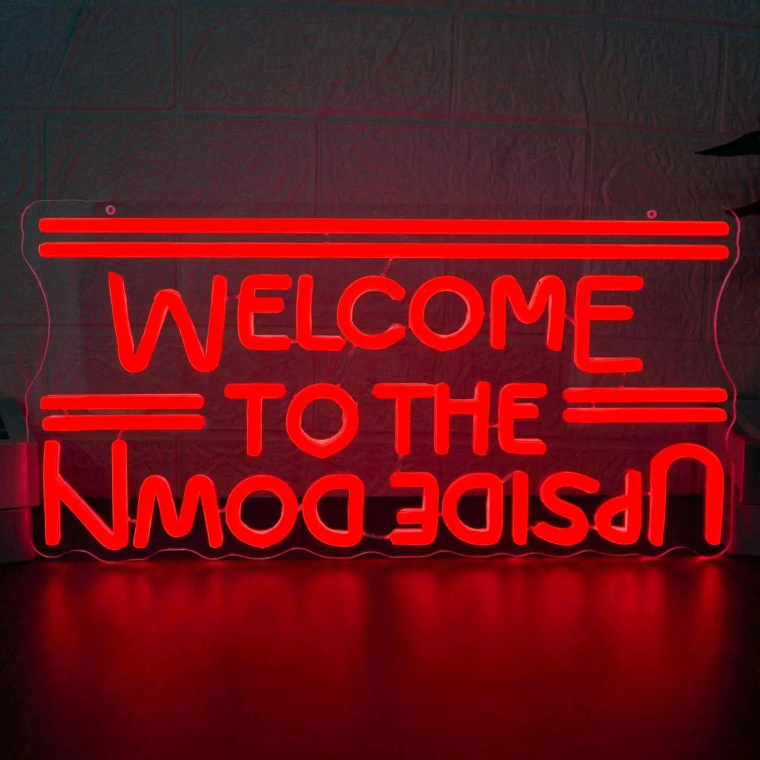 

Welcome To The Upside Down Neon Sign Dimmable LED Neon Lights for Bar Bedroom Game Room Man Cave Wall Decor Gift for Birthday