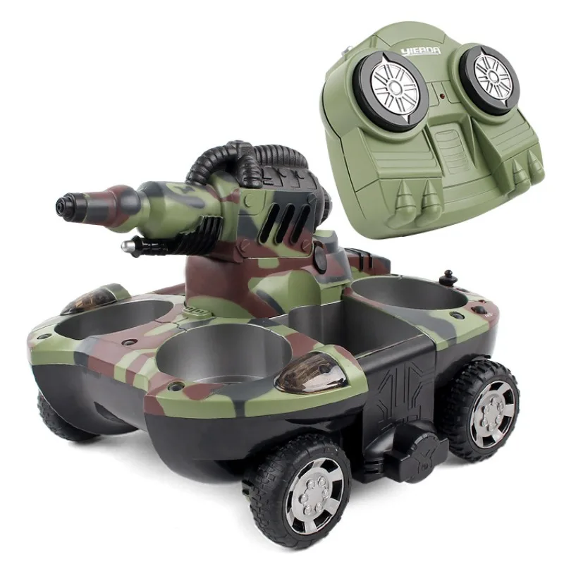 24883A Remote control tank amphibious vehicle deformable launch RC 4WD children\'s toy Water toy Morph tank