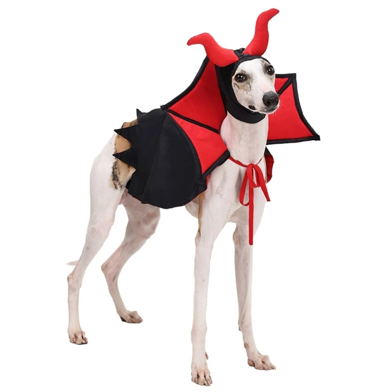 Cats Costume Halloween Costume Dog Theme Party Vampires Outfit Roleplaying Clothes for Cats Dog Photo Outfit Party Accessories