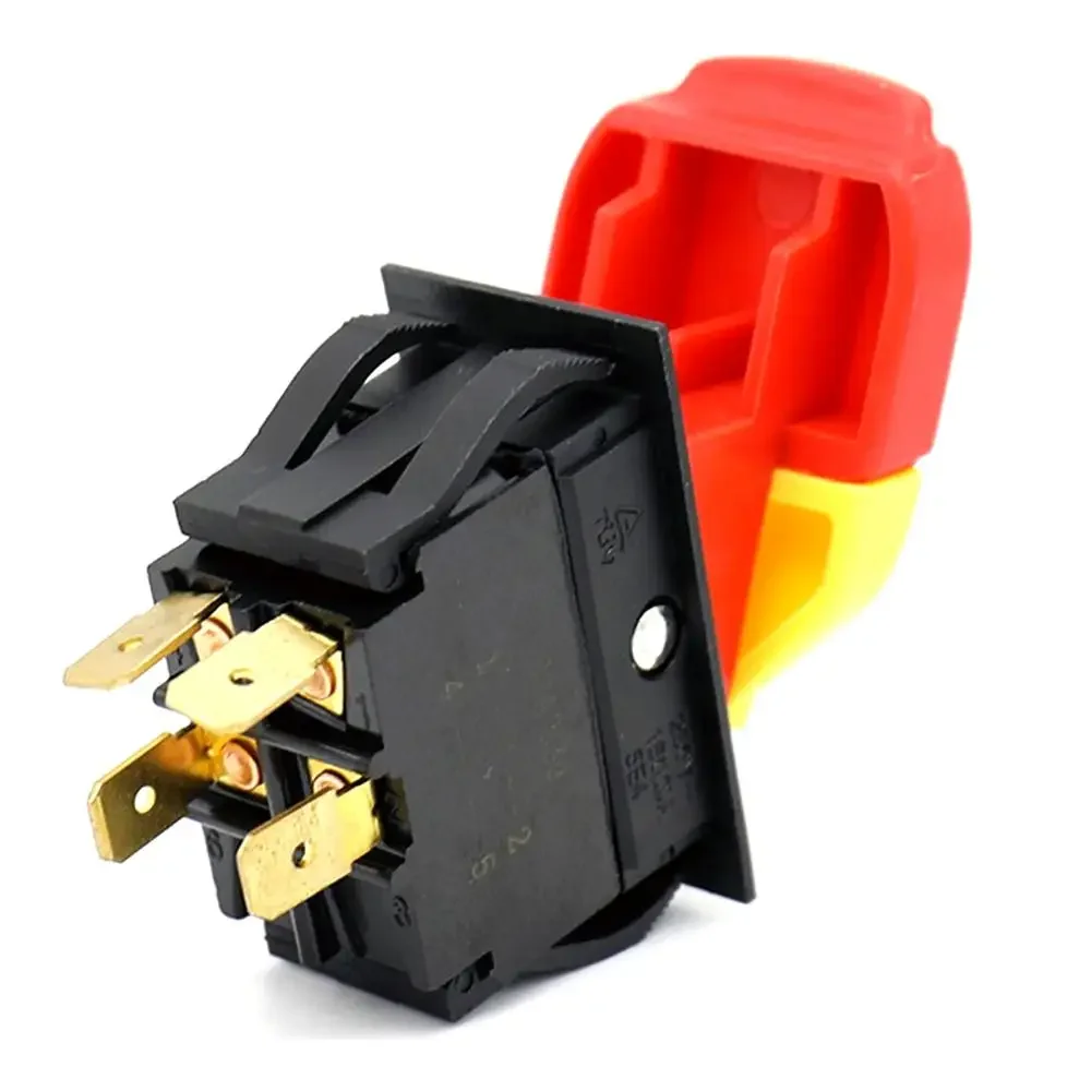 KEDU HY18 20A 125V/250V 4Pins DPST On-Off Safety Key Pushbutton Switches 6.3 Tab