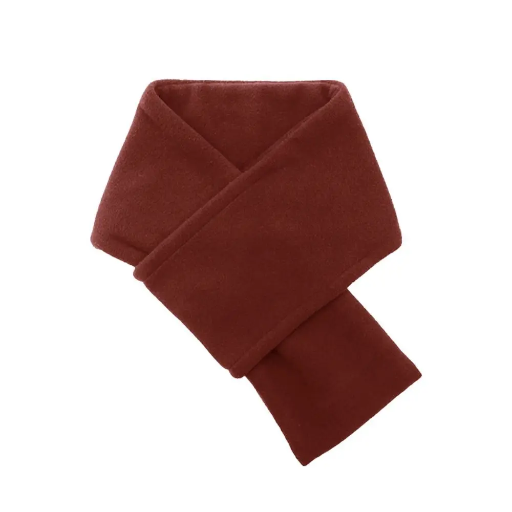 

Elegant Thickened Fleece Scarf Thermal Velvet Winter Scarves Solid Color Korean Style Men Shawl Outdoor