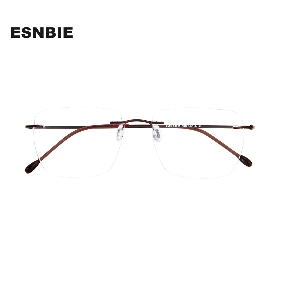 

B Titanium Glasses Frame Men Brand Design Rimless Irregular Eyeglasses Frameless Women Ultralight Square Optical Eyewear