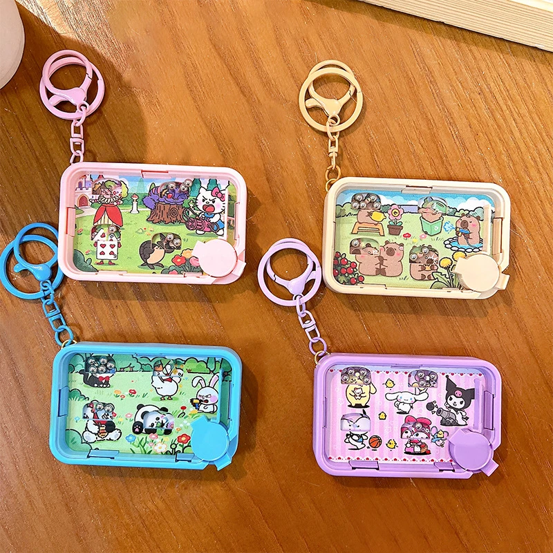 Pinball keychain game console student toy bag pendant