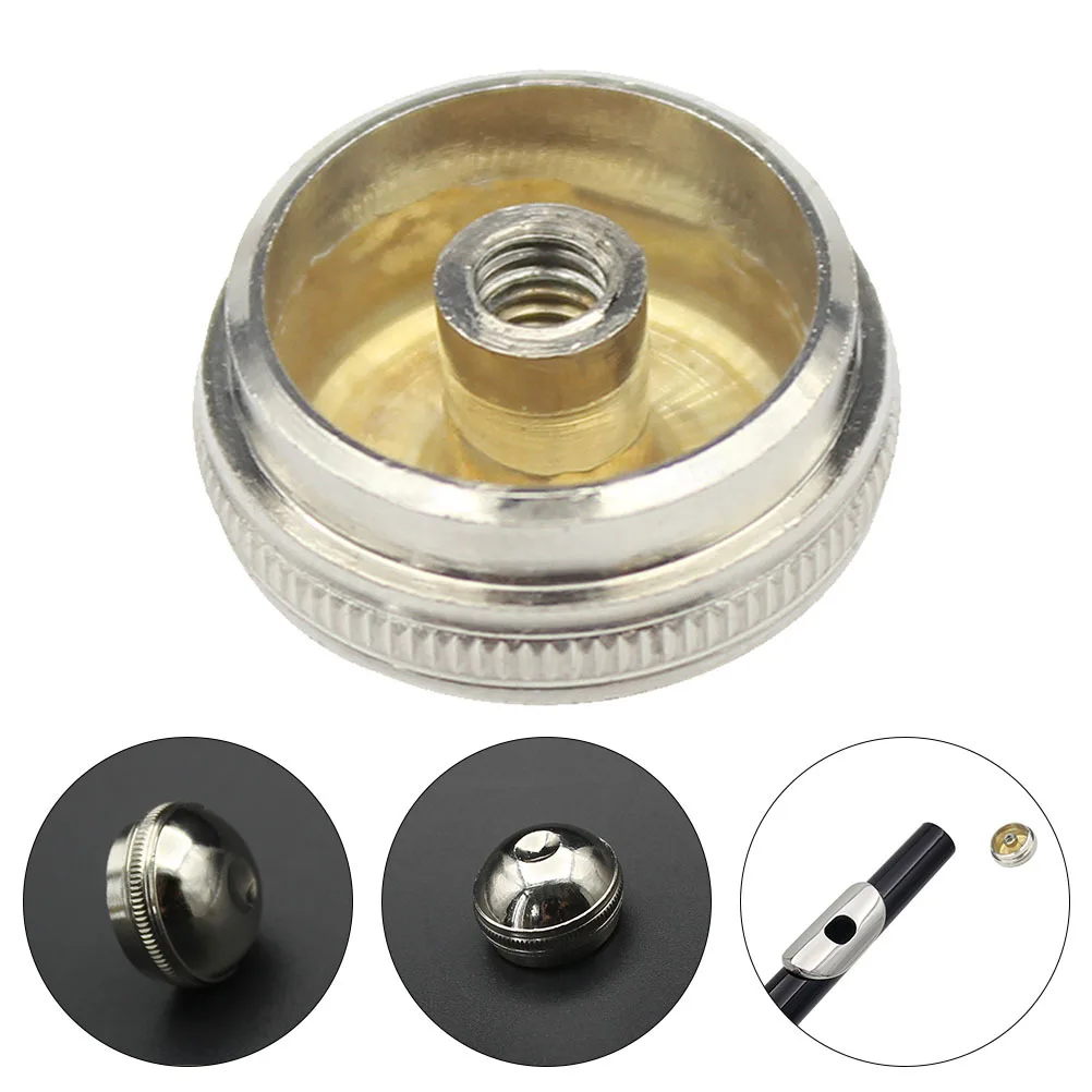 

2pcs Flute Head Screw Copper Replacement Headjoint Screw Cap For Instrument Portable End Cap Flute Accessories Repair Parts