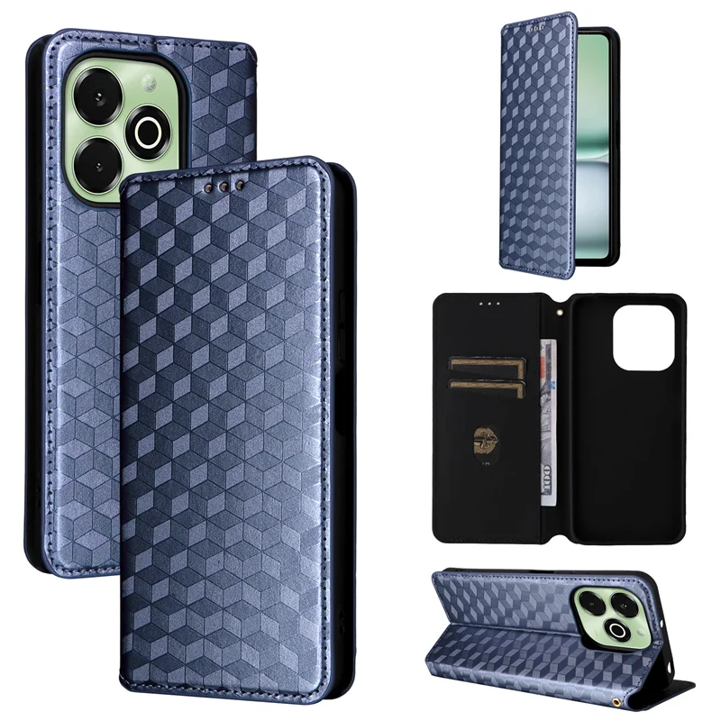 Para umidigi g9x 4g caso linhas estereoscópicas carteira de couro premium caso flip para umidigi g9x 4g caso de telefone