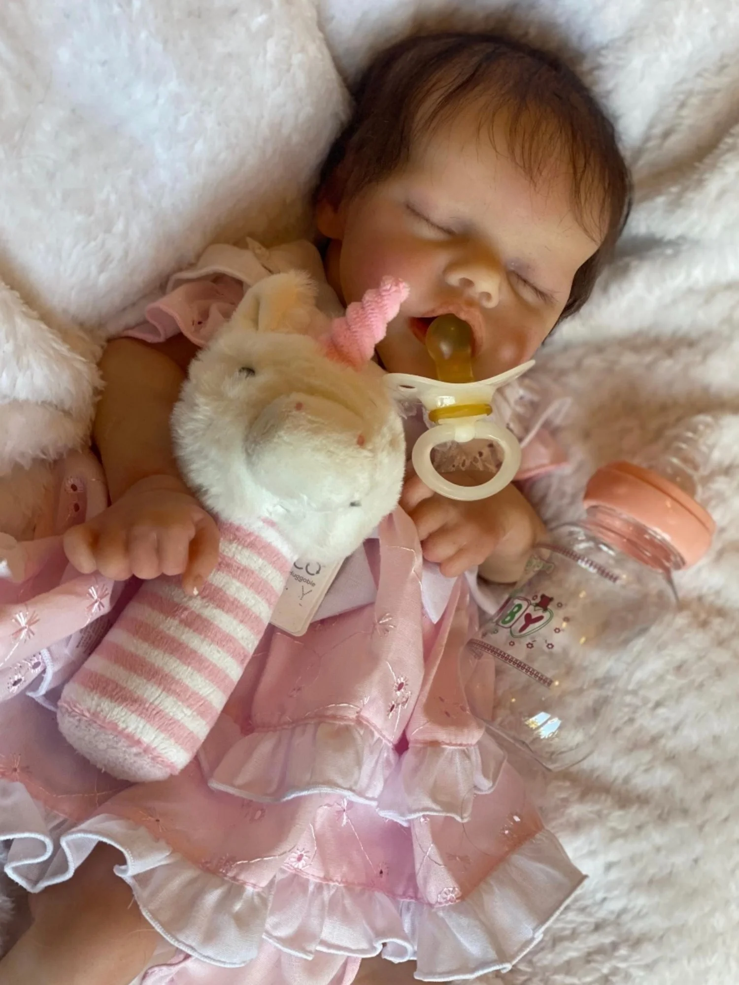 Muñecas Reborn pintadas De 18 ", muñecas De silicona totalmente sólida con acabado, muñeca realista para dormir, Boneca Reborn Corpo De silicona