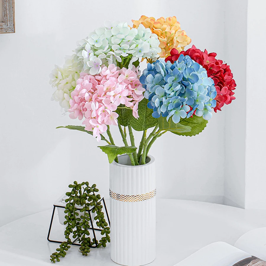 

3/7 шт., настоящая сенсорная гортензия, искусственные цветы, длинная стебель, искусственная гортензия, домашний декор, вечерние цветочные композиции, свадебный букет