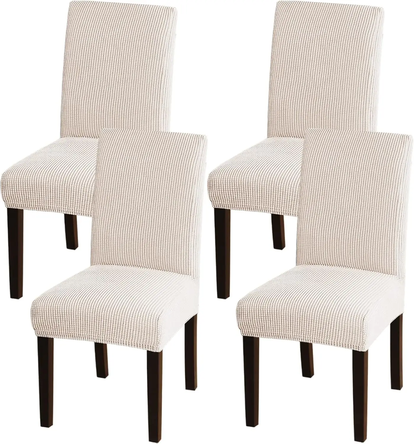 

Dining Room Chair Covers Spandex Removable Kitchen Chair Covers Set Of 4 Stretch Jacquard Parson Chair Slipcover Chair Seat