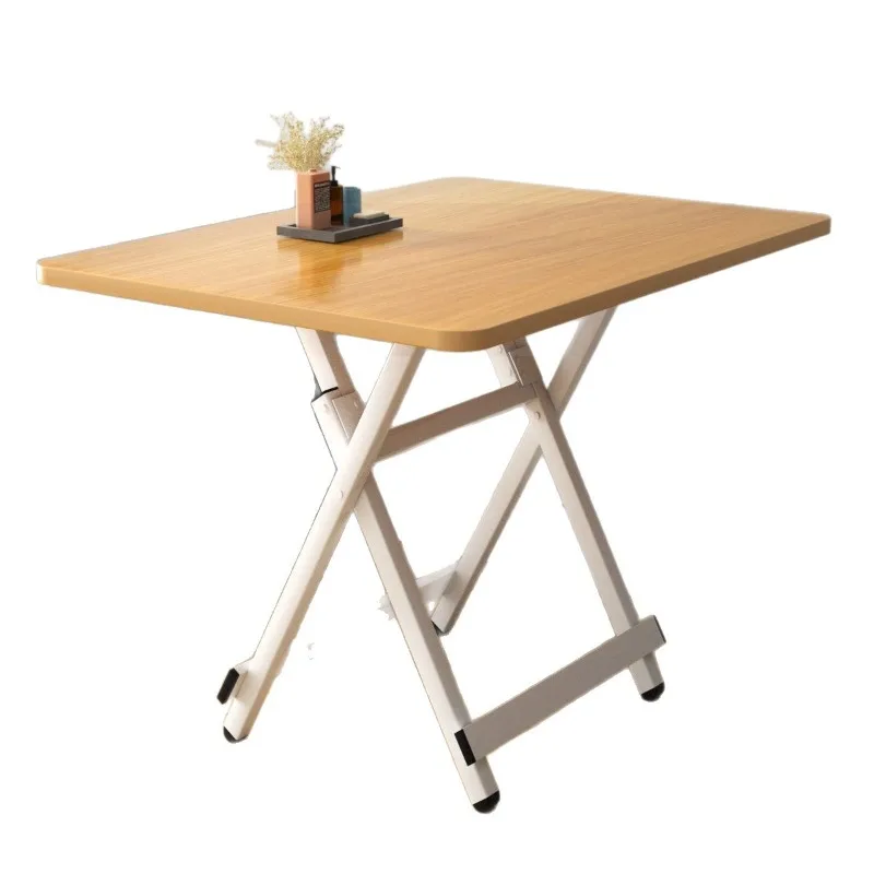 Small Square Portable Foldable Table, Multi-purpose Desk for Outdoor Market Stall Dorm Home Dining & Study