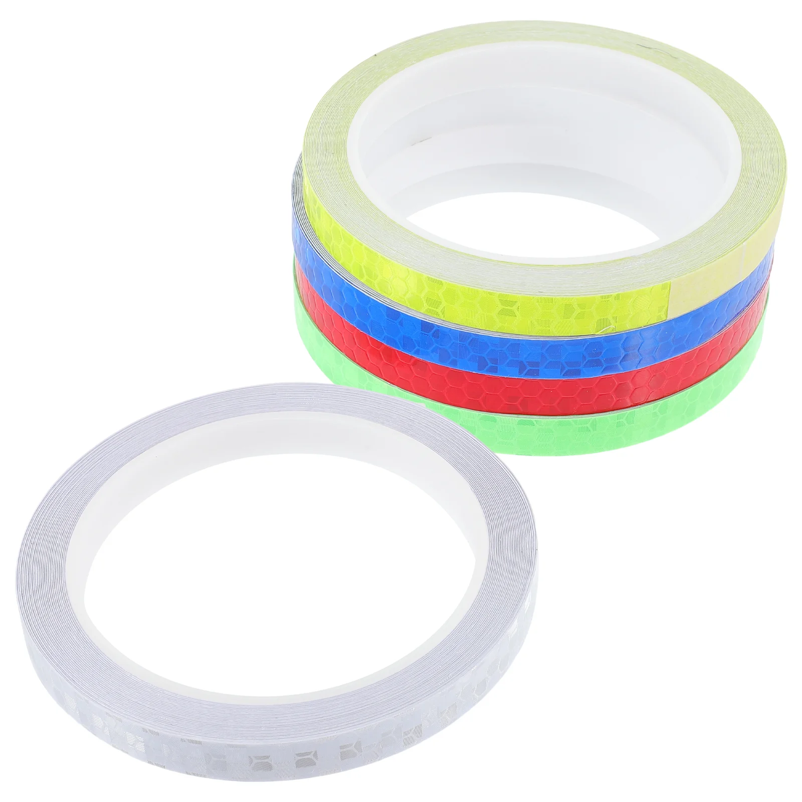 5 Rolls Bicycle Reflective Stickers Portable Bike Major Accessory Pvc Adhesive Decoration