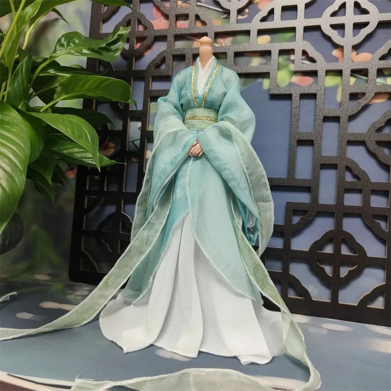 1/6 Maßstab Chinesisches Hanfu-Kleid im antiken Stil mit weiten Ärmeln und trägerlosem Design für 12'' TBL BJD Actionfigur-Körpermodell – Detail 6