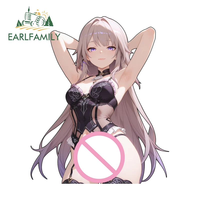 

EARLFAMILY Herta Succubus Car Sticker Creative Trunk Decals Occlusion Scratch Simply Waterproof Refrigerator Computer Cooler