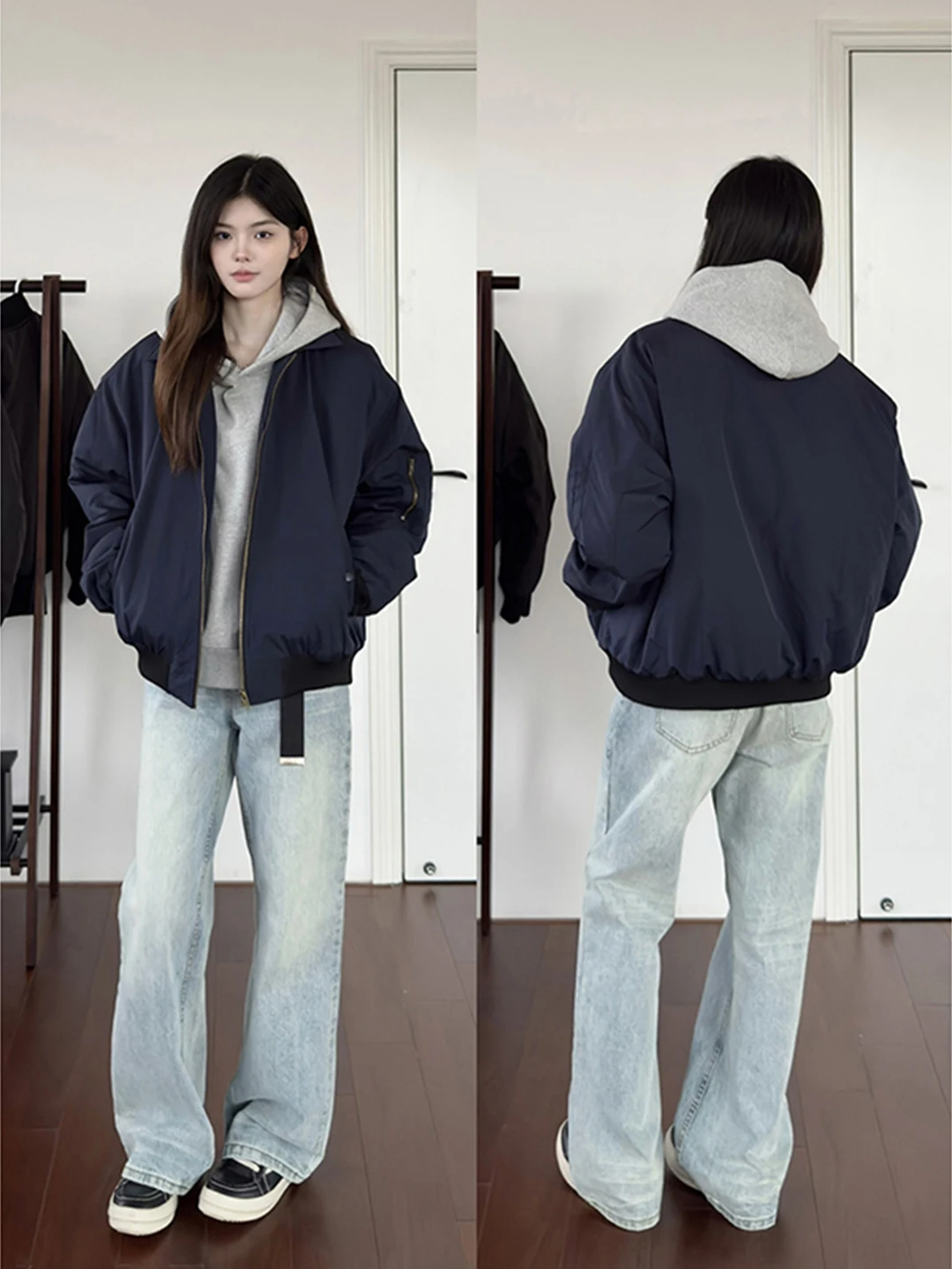 

Мужская утепленная куртка-бомбер Cleanfit из хлопка для осени и зимы в американском стиле, пилотская куртка, верхняя одежда