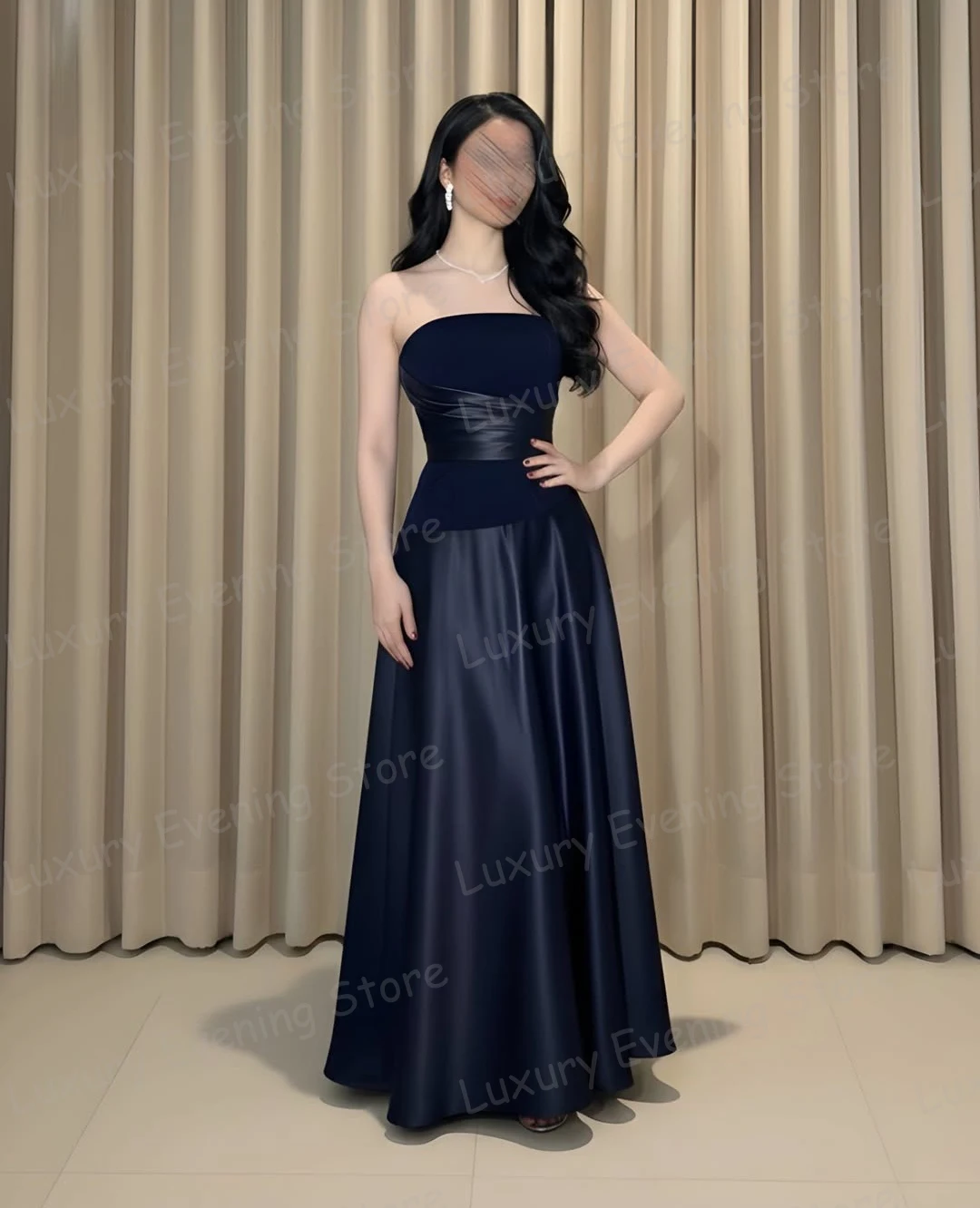 

Простые черные вечерние платья женские вечерние платья русалки без рукавов без бретелек для выпускного вечера Vestidos по индивидуальному заказу فساتين سهرة