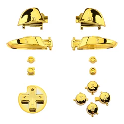 eXtremeRate Full Set Buttons W/Tools for Nintendo Switch Pro Controller - Chrome Gold