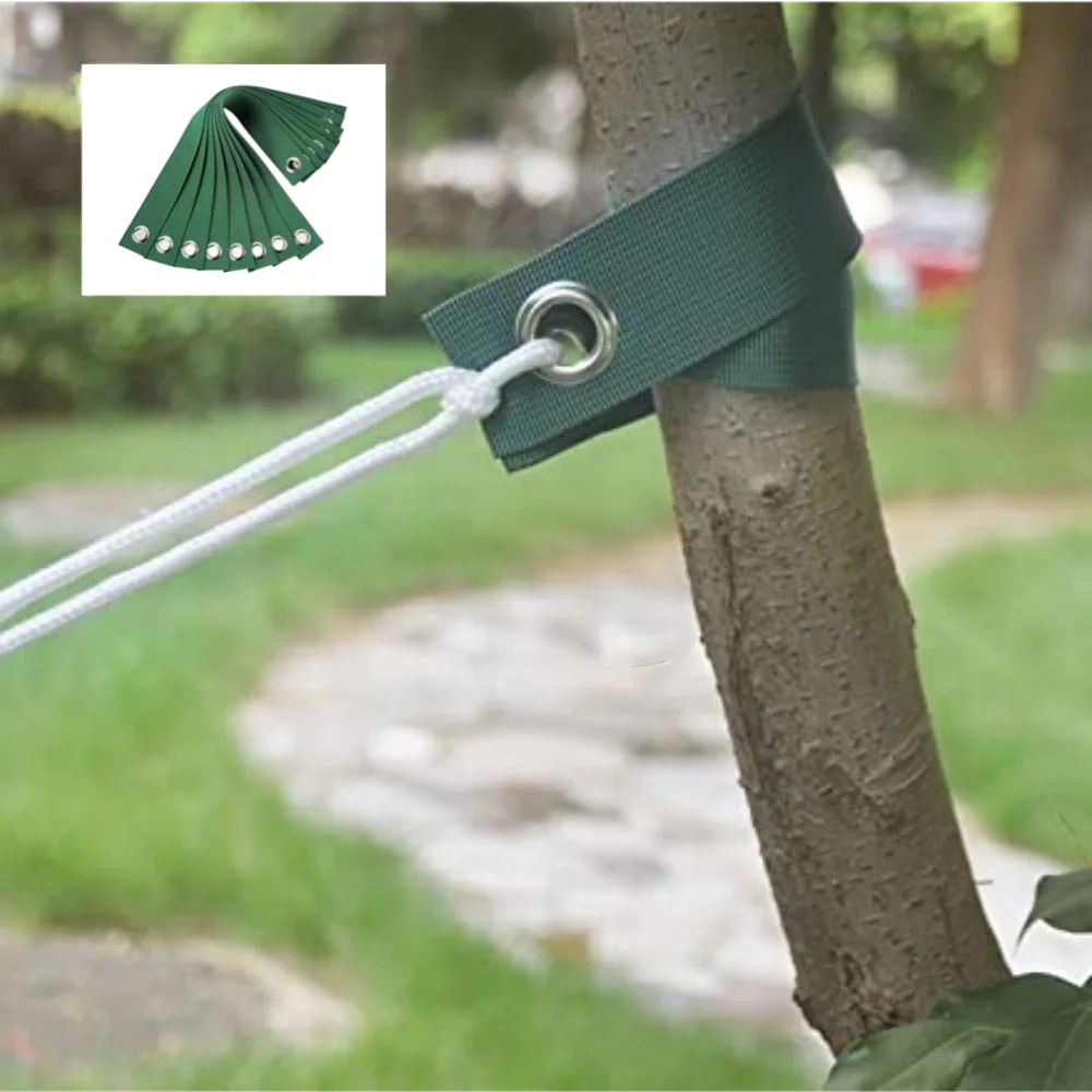 Windproof tree belt Tree nursery Newly planted seedlings Hurricane-proof styling belt Plain ring gas eye fixing belt