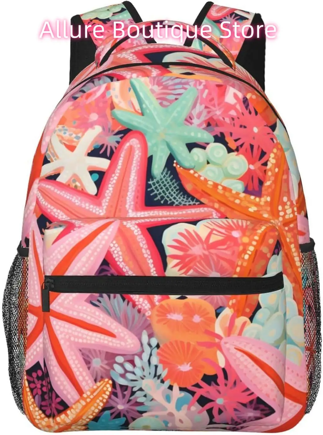 

laptop bag back to school Colorful Starfish Lightweight Laptop Backpack Lightweight Multipurpose Travel Casual Daypack Unisex Co