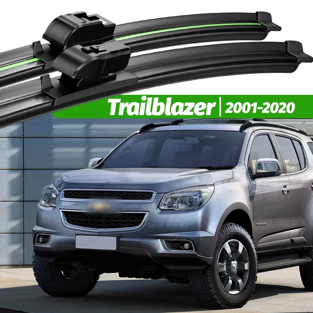 

For Chevrolet Trailblazer 2001-2020 2pcs Front Windshield Wiper Blades 2006 2009 2013 2016 2018 Windscreen Window Accessories