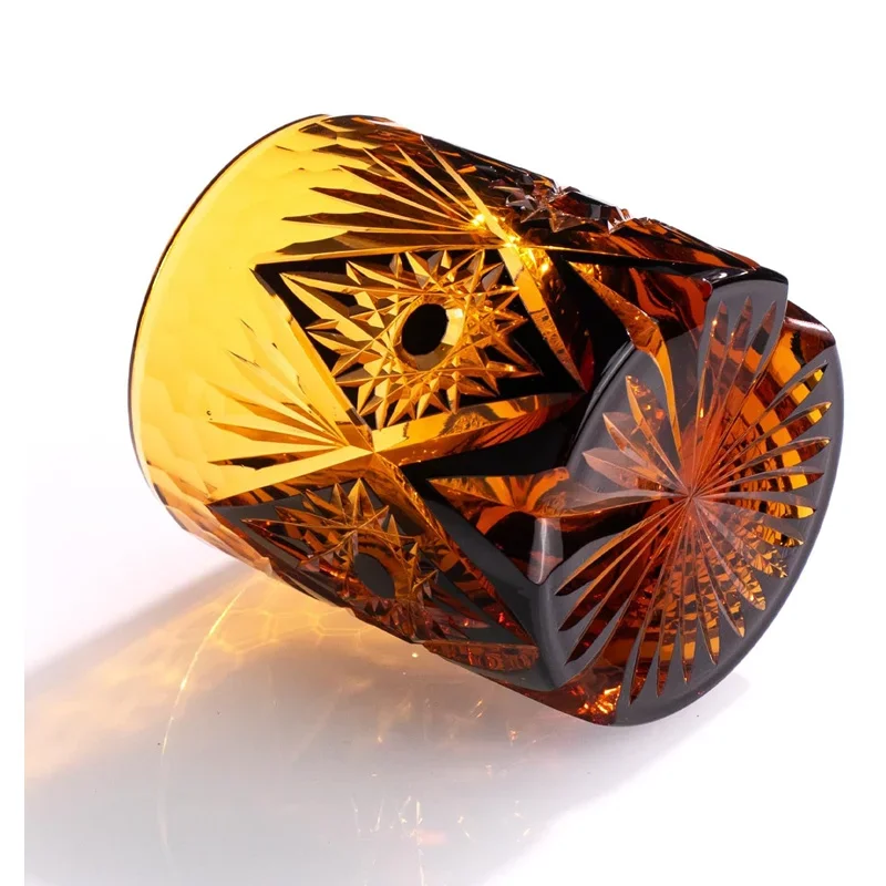 Amber Love Heart-Shaped Whisky Crystal Glass Cup Best Wine Gift For Lover Birthday Present For Husband friend Dropshipping