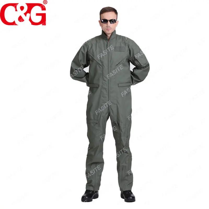 Pilot coverall fire resistant flight suit pilot nomex