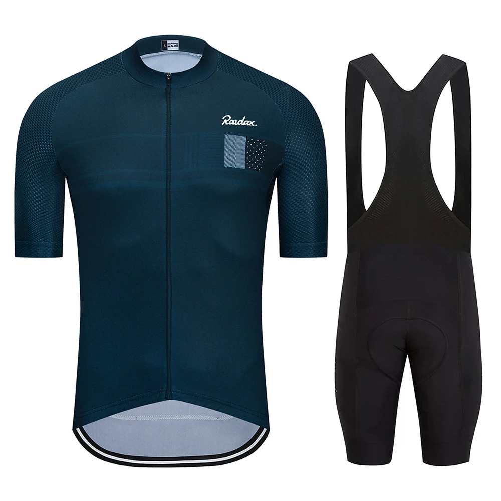 Koszulka rowerowa Unisex RAUDAX oddychająca koszulka rower wyścigowy kolarska odzież rowerowa Maillot Summer MTB Ropa Ciclismo Uniform Kit