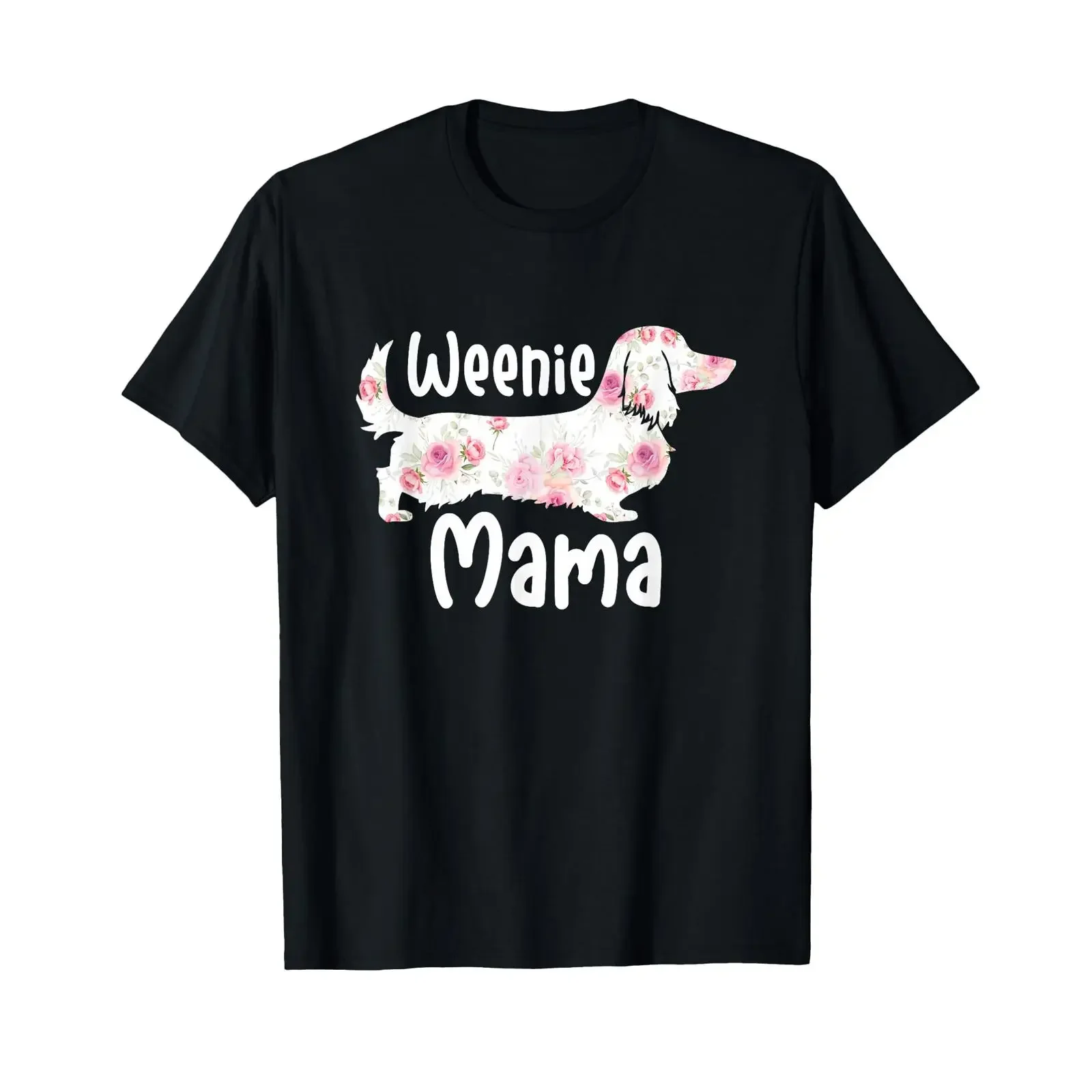 Funny Dachshund Weenie Mama Floral Wiener Dog Lover T Shirt vintage Washed Comfortable fashion Top For Everyday Wear graphic