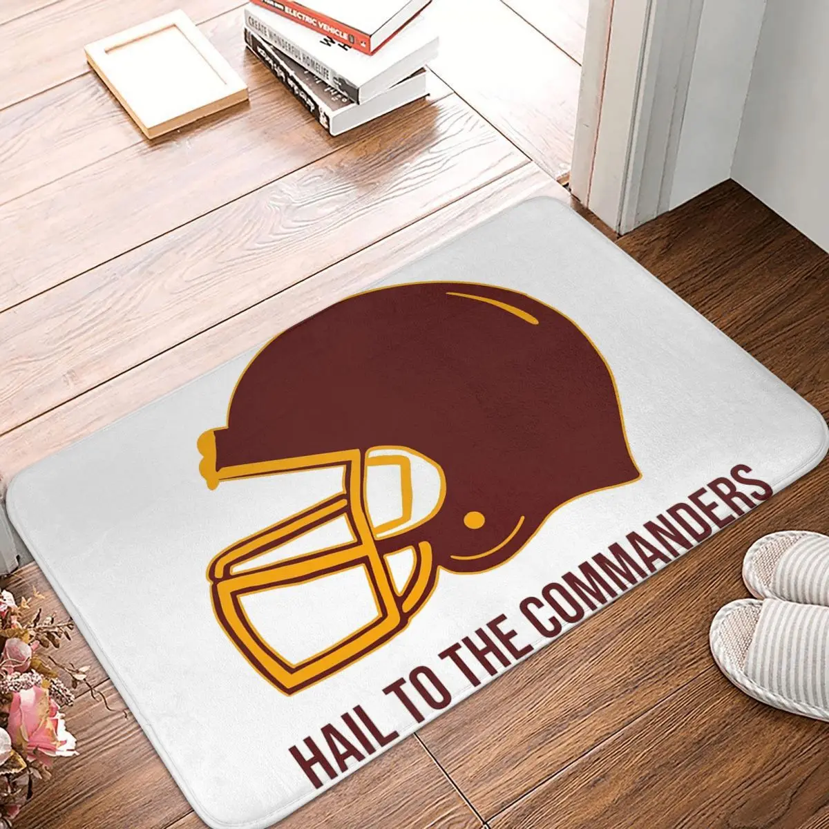 Hail To The Commanders - Washington Commanders Anti-slip Doormat Floor Mat Carpet Rug for Kitchen Home Bathroom Footpad Mats