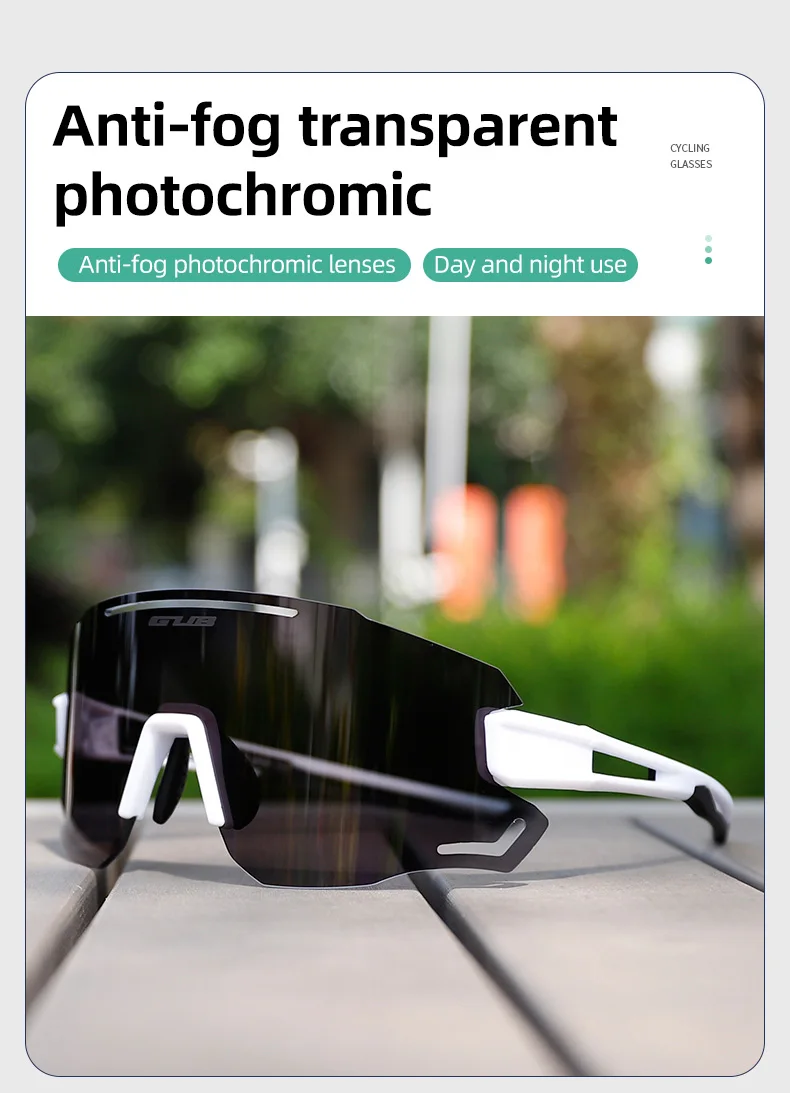 Gub neue photo chrome Fahrrads onnen brille für Männer Frauen Fahrrad brille mit Antibes chlag MTB Brille Brille Outdoor Fahrrad brille – Detail 1