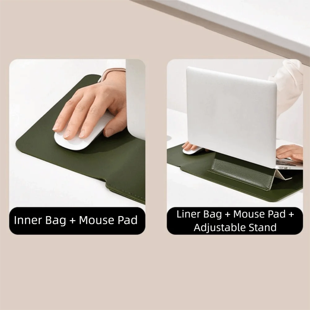 حقيبة كمبيوتر محمول 3 في 1 سميكة ورقيقة للغاية وغطاء حامل كمبيوتر محمول غير مغناطيسي مقاوم للماء وحقيبة واقية للكمبيوتر اللوحي