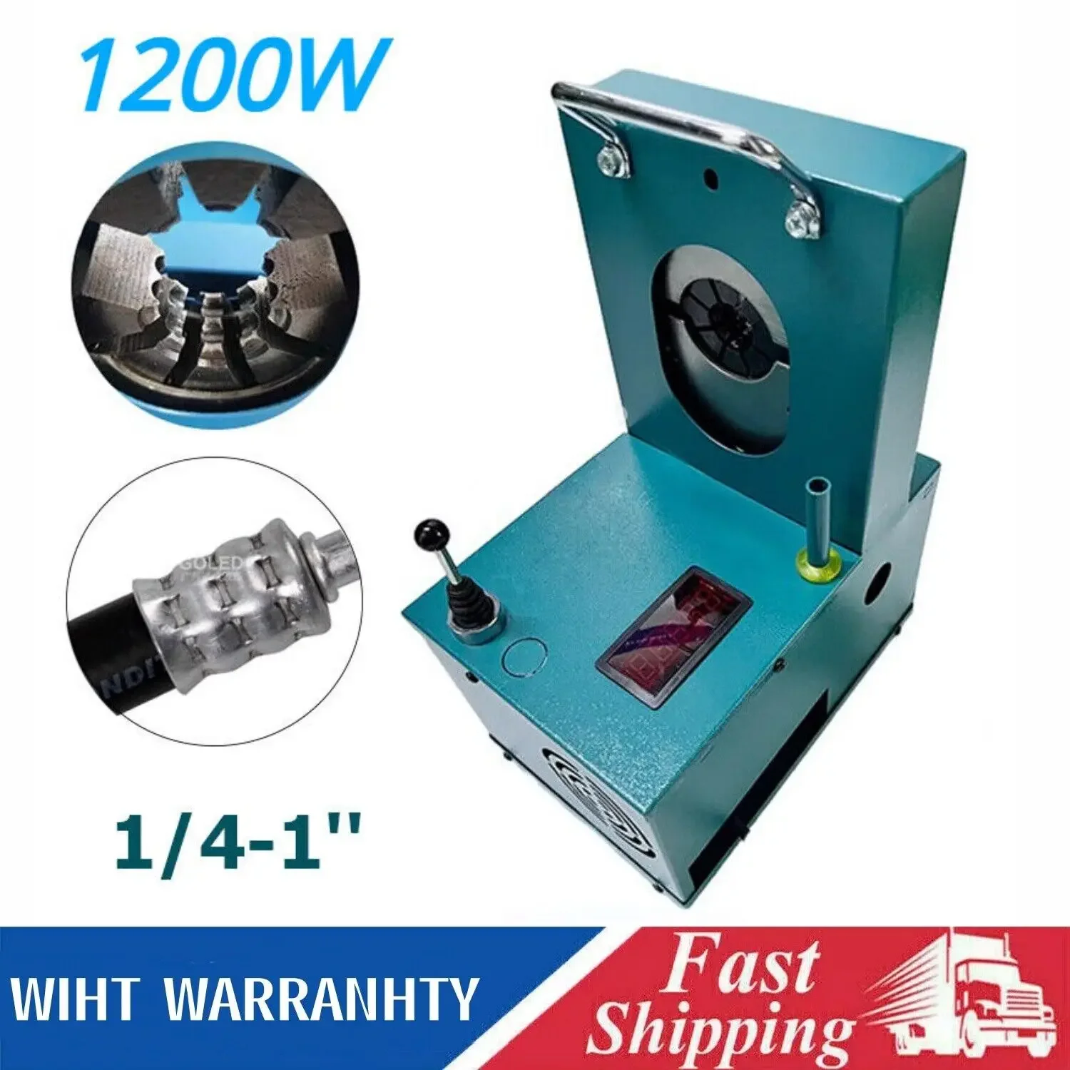 

220v 1ph 50hz 1.2KW Electric Hydraulic Hose Crimper Car Air Conditioning Pipe A/C Hose Crimping machine