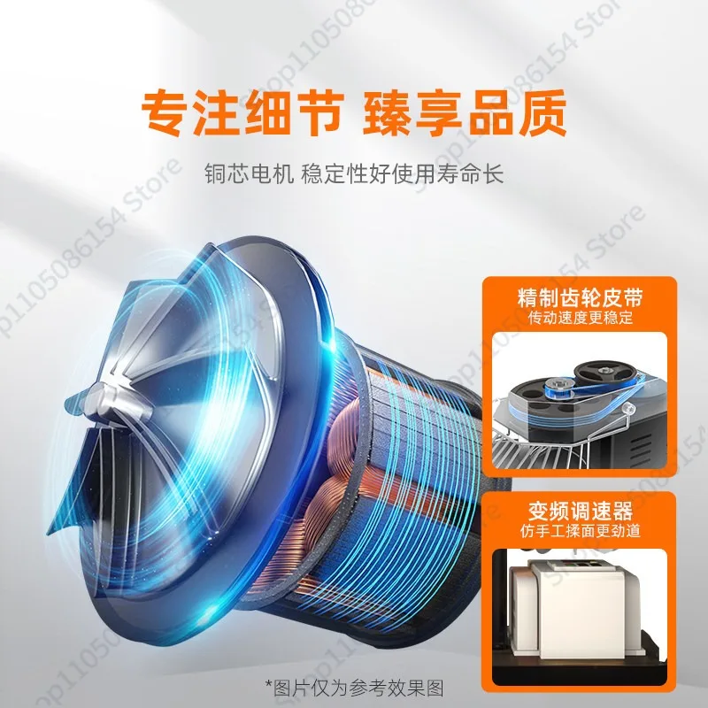 

Бесшумная двухскоростная тестомесильная машина двойного действия, коммерческая, новая, из нержавеющей стали, с верхней загрузкой.