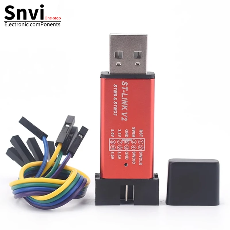 Suvi 1 sztuk ST LINK Stlink ST-Link V2 Mini STM8 STM32 symulator pobierz programista programowanie z okładką A41/dla arduino