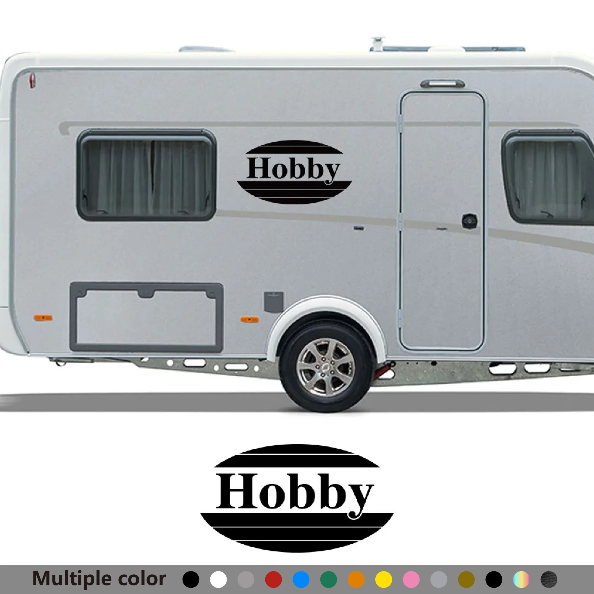 

1pcs Hobby Graphics Car Sticker For Motorhome Horsebox Caravan RV Camper Van Body Decor Auto Vinyl Decals Tuning Accessories