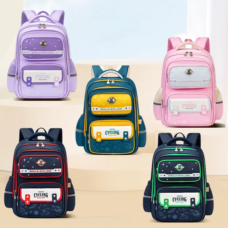 Back to School Backpack for Girls Grades 1-6,Boys British Style School Bag for Elementary Students,Kids Ergonomic Bookbag