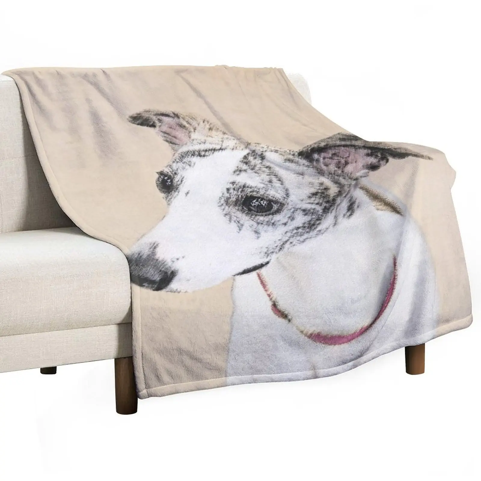 Whippet Throw Blanket Hairy Picnic Decoratives Blankets For Bed Soft Plush Plaid Polar Blankets