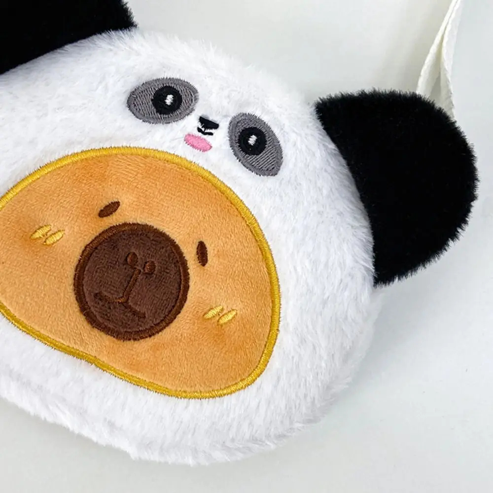 Capibara schoudertas met grote capaciteit Cartoon dier PP katoen Dieren Crossbody tas Draagbare rits Kikker Portemonnee Studenten